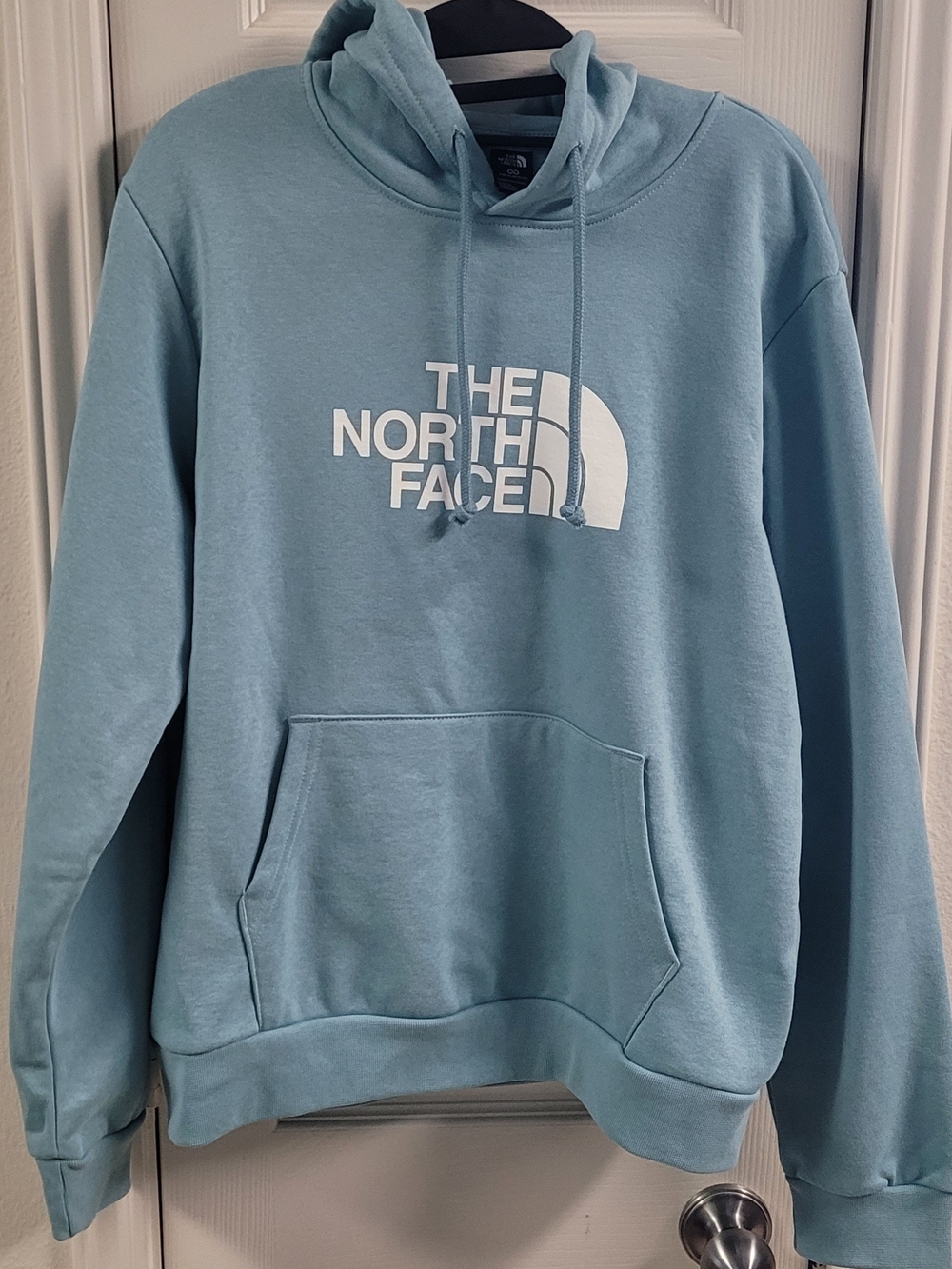 The North Face Light Blue Logo Hoodie
